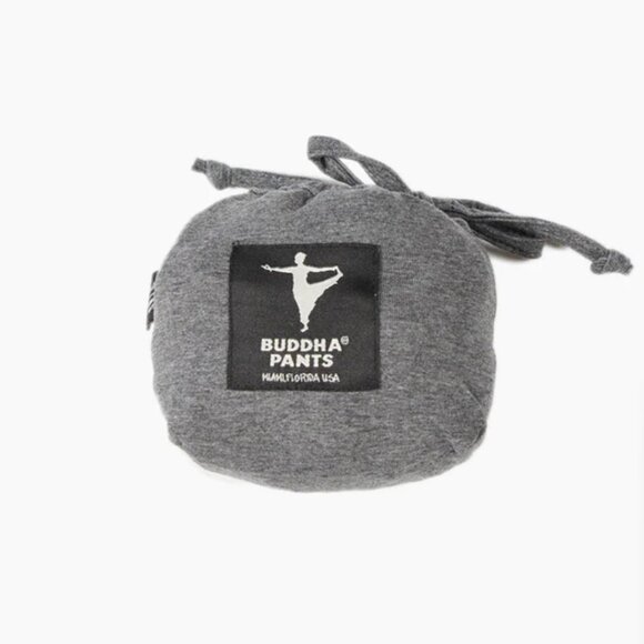 Buddha Pants Unisex Zipper Travel Bamboo Cotton Belt Bag Fanny Pack Gray - Picture 2 of 2